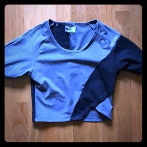 Gymshark asymmetric crop top